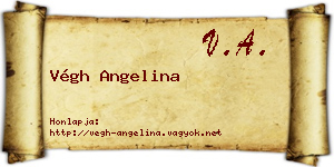 Végh Angelina névjegykártya