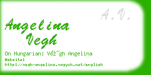 angelina vegh business card